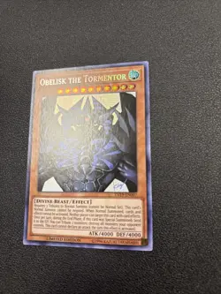 *** OBELISK THE TORMENTOR *** PRISMATIC SECRET RARE TN19-EN007 YUGIOH! A6 - Image 3