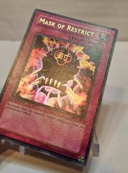 Mask of Restrict LON-018 Ultra Rare 1st Edition Yugioh 1954 - Image 3