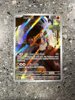 Pokemon TCG Cards Torkoal 172/167 Twilight Masquerade Illustration Rare - Image 1