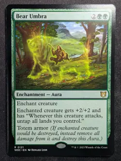 Bear Umbra - Wilds of Eldraine Commander (MTG) - Image 1