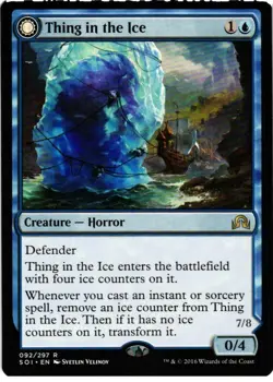 Thing in the Ice 92 Rare Shadows over Innistrad Magic: The Gathering Near Mint - Image 1