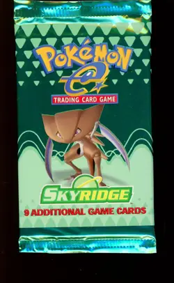 2003 Pokemon Skyridge Booster Pack Kabutops Art Factory Sealed - Image 1