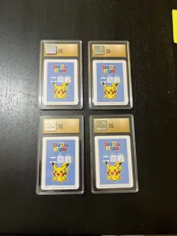 2025 POKEMON TARUKA 1ST ,2ND, 3RD, 4TH PLACE-ROUND 1 PIKACHU CGC 10 PRISTINE SET - Image 2