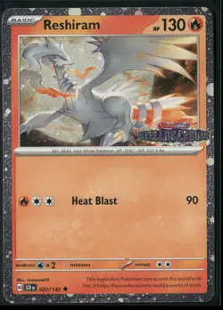 Pokemon - Reshiram 022/142 Cosmos HOLO Stellar Crown STAMPED NM - Image 1