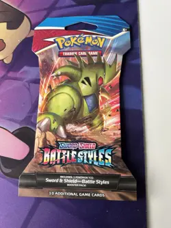 POKEMON TCG Battle Styles 1 X EMPTY Random BOOSTER PACK Good Condition - Image 2