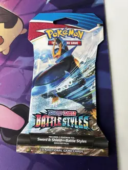 POKEMON TCG Battle Styles 1 X EMPTY Random BOOSTER PACK Good Condition - Image 3