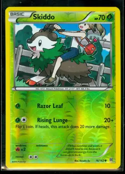 Pokemon SKIDDO 16/162 - XY BREAKthrough - Rev Holo - MINT - Image 1