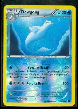 Pokemon DEWGONG 16/124 - XY Fates Collide - Rev Holo - MINT - Image 1