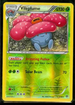 Pokemon VILEPLUME 3/98 - XY Ancient Origins - RARE - Rev Holo - NEAR MINT/MINT - Image 1