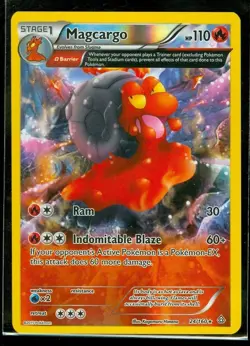 Pokemon MAGCARGO 24/160 - XY Primal Clash RARE Rev Holo - NEAR MINT/MINT - Image 1