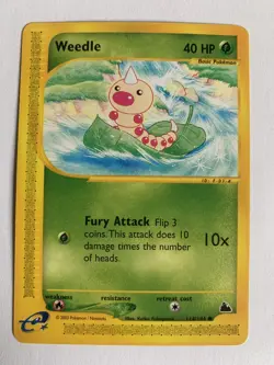 Pokemon 2003 Skyridge Weedle 114/144 e-series - LP - Image 1