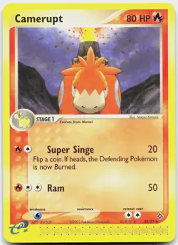 Camerupt 24/97 Uncommon Dragon Pokemon Near Mint - Image 1