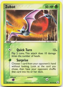 Zubat 83/101 Common Hidden Legends Pokemon Near Mint - Image 1