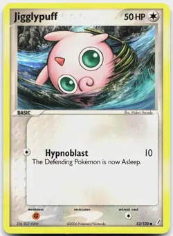 Jigglypuff 53/100 Common Crystal Guardians Pokemon Near Mint - Image 1