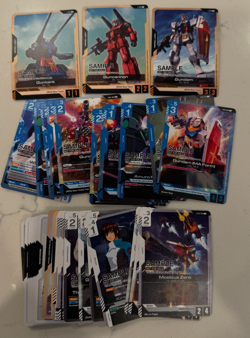 Gundam Card Game TCG - Full Sample Promo Starter Deck Blue & Green Set - Image 2