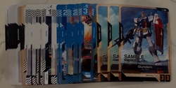 Gundam Card Game TCG - Full Sample Promo Starter Deck Blue & Green Set - Image 3
