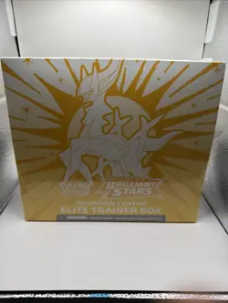 Brilliant Stars Pokemon Center ETB Sword & Shield Elite Trainer Box SWSH09 - Image 1