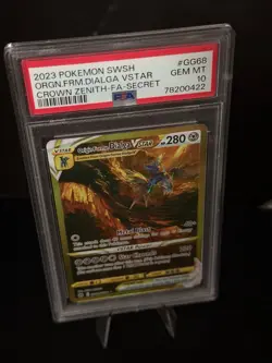 Origin Forme Dialga VSTAR GG68/GG70 Crown Zenith Secret FA Holo PSA 10 - Image 5