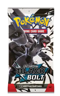 Pokemon TCG Scarlet & Violet Black Bolt Tech Sticker Collection 3-Pack Blister‼ - Image 2