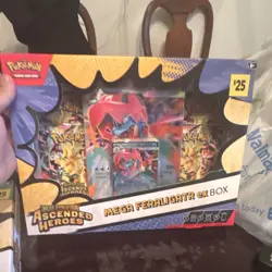 Pokemon TCG Ascended Heroes Mega Evolution Foil Mega Feraligatr ex Emboar - Image 1