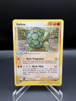 Pokemon Golem 5/97 EX Dragon Holo Rare LP - Image 1