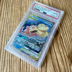 2019 POKEMON JAPANESE SUN & MOON MIRACLE TWINS #011 SLOWPOKE & PSYDUCK GX PSA 10 - Image 2