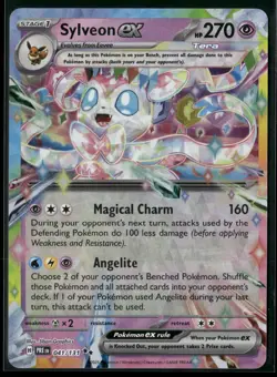 Pokemon Sylveon ex Double Rare 041/131 PRE SV: Prismatic Evolutions NM - Image 1