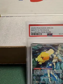 Pokemon TCG: Misty's Psyduck #193/182 DRI EN Illustration Rare PSA 9, MINT. - Image 2