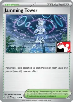 1x Jamming Tower (#153/167) NM Eng Pokemon - Prize Pack Series - Image 1