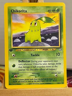 Endivie 53/111 Neo Genesis 1st Edition Englisch Exc Pokemon - Image 1