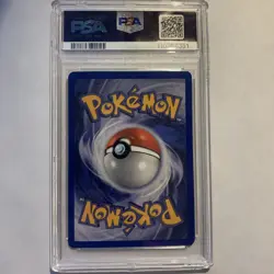 2001 POKEMON MOVIE PROMO ENTEI #34 BLACK STAR PROMO REVERSE HOLO PSA 8 DBL SWIRL - Image 2