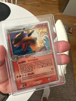 Pokemon Typhlosion ex 110/115 EX Unseen Forces Holo Ultra Rare LP Vintage 2005 - Image 1