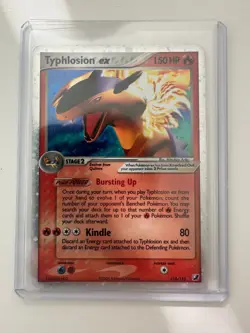 Pokemon Typhlosion ex 110/115 EX Unseen Forces Holo Ultra Rare LP Vintage 2005 - Image 2