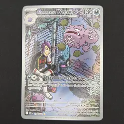 Pokemon TCG Card Team Rocket's Weezing 199/182 Destined Rivals Illustration - NM - Image 1