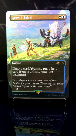 Growth Spiral Foil x1 #7054 - MTG Playstation Horizon - Secret Lair SLD - Image 1