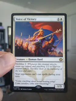 Magic the Gathering: #33 Voice of Victory Tarkir: Dragonstorm Regular Promo - Image 1