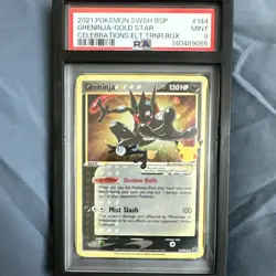 Pokemon TCG 2021 SWSH Sword & Shield Promos Greninja Star #SWSH144 EN Holo PSA 9 - Image 1