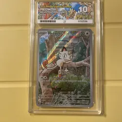 Pokemon Meowth 106/094 Phantasmal Flames Art Rare - ACE 10 - Image 1