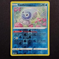 Castform Rainy Form 033/198 Reverse Holo Common Chilling Reign Pokemon Damaged - Image 1