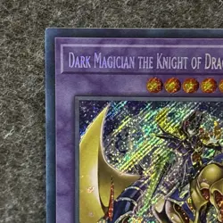 Dark Magician the Knight of Dragon Magic-Yugioh Secret Rare BLMR-EN001 1st Ed NM - Image 2
