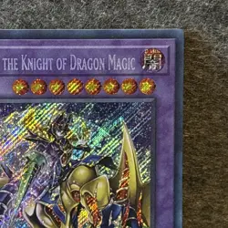Dark Magician the Knight of Dragon Magic-Yugioh Secret Rare BLMR-EN001 1st Ed NM - Image 3