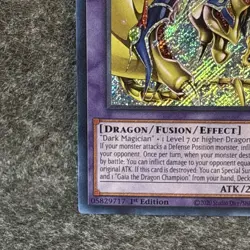 Dark Magician the Knight of Dragon Magic-Yugioh Secret Rare BLMR-EN001 1st Ed NM - Image 5