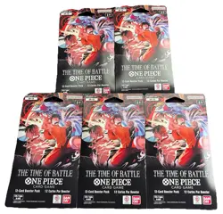 5x One Piece TGC Card Game OP-16 The Time Of Battle 12 Card Booster Pack - Image 1