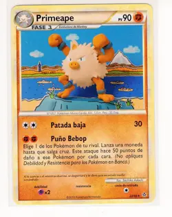 ~ESP~ SPANISH Primeape 22/95 HGSS Unleashed Pokemon Card (LB2) - Image 1