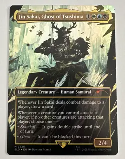 Jin Sakai, Ghost Of Tsushima M/NM Magic: The Gathering MTG Secret Lair Foil - Image 1