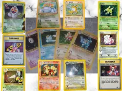 50 alte Pokemon Vintage Karten Mix von 1995 bis 2004 erste Sets Holo Glitzer 1st - Image 2