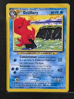 Carte Pokemon Octillery 34/64 Edition 2 Ed 2 Neo Revelation Wizards FR 3 - Image 2