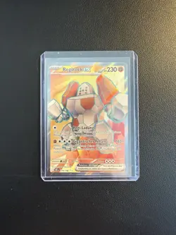 Pokemon Regirock EX 214/182 Ewige Rivalen Full Art Holo Near Mint Deutsch - Image 1
