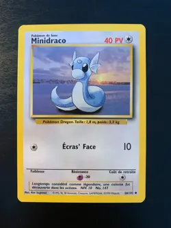 Carte Pokemon : Minidraco 26/102 Set de Base Edition 2 Wizards Francais - Image 1