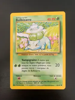 Carte Pokemon : Bulbizarre 44/102 Edition 2 Set de Base Wizards Francais - Image 1